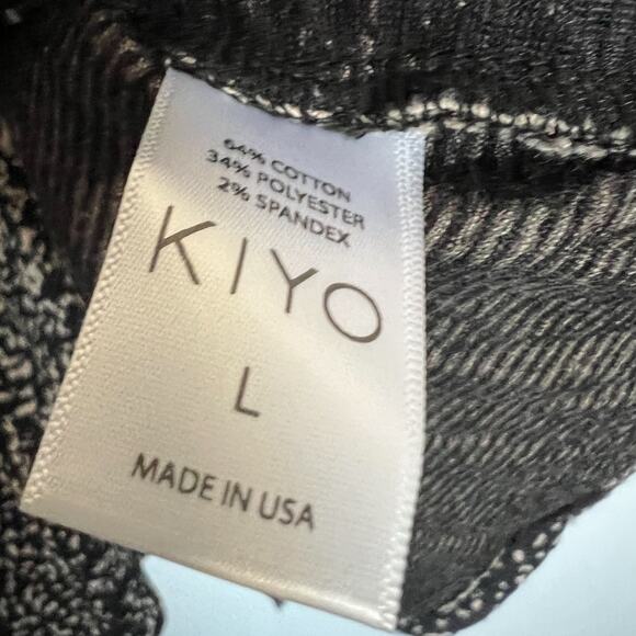 KIYO Jacket Womans Large Art to Wear Splatter Long Sleeve Textured Tan Black - Picture 5 of 6